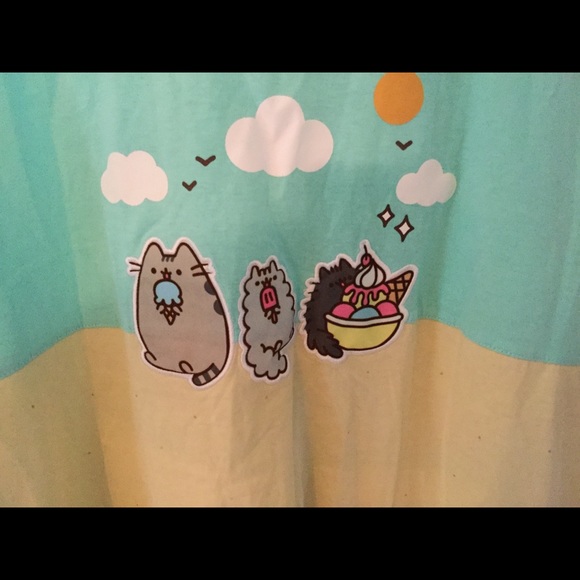 NWOT Pusheen Mint Green Tank Top - Picture 3 of 5
